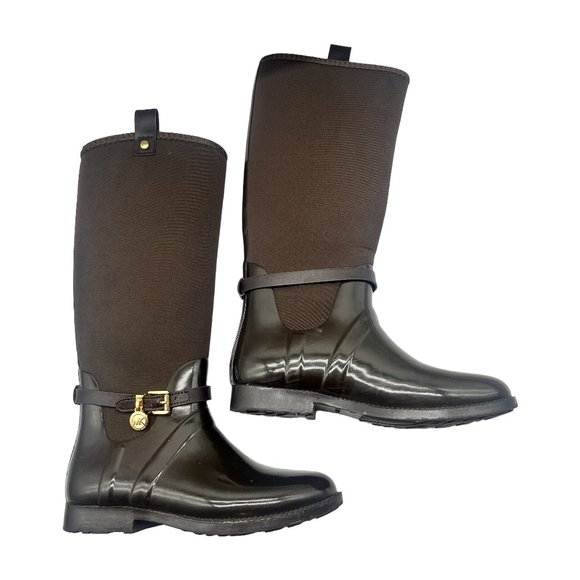 Michael Kors Shoes - Michael Kors Brown Neoprene Water Boots Size 7